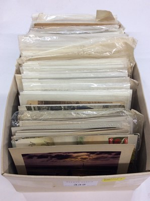 Lot 332 - Box mostly Edwardian postcards