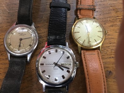 Lot 170 - Group of seven Vintage Wristwatches to include Lemania, J.W. Benson and others (7)