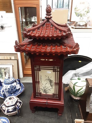 Lot 163 - Korean pagoda lamp