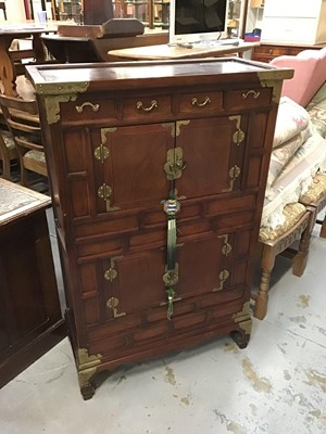 Lot 894 - Korean cabinet with cupboards and drawers