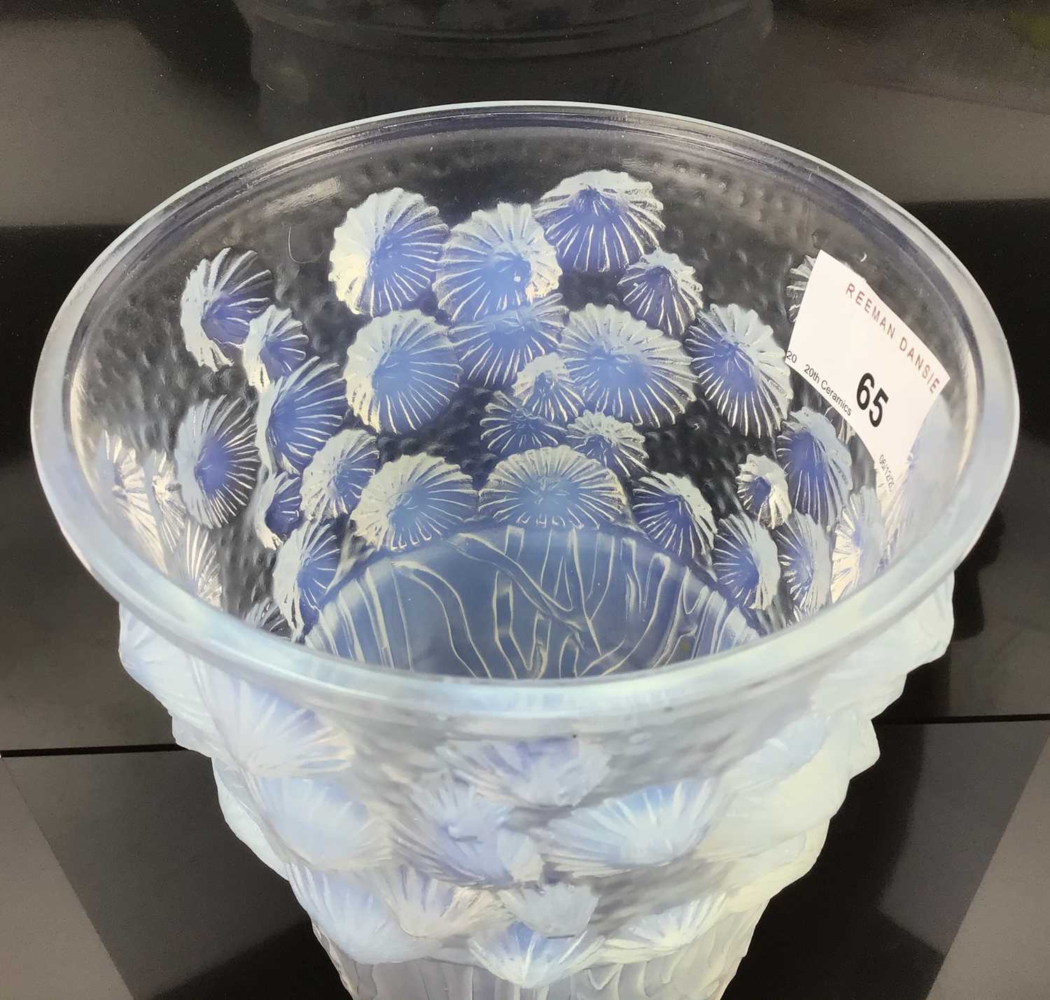 Lot 65 Sabino art glass opalescent vase