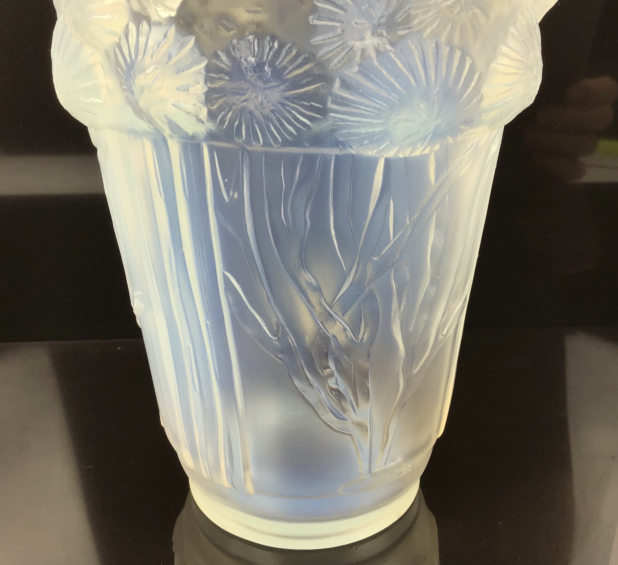Lot 65 Sabino art glass opalescent vase