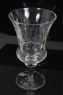 Lot 113 - Victorian cut glass goblet and celery vase