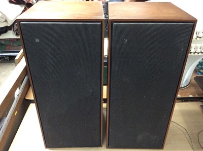 Lot 421 - Pair late 1960s Bang & Olufsen loud speakers model 1500, type 6209