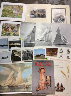 Lot 425 - Box contemporary unframed prints and etchings