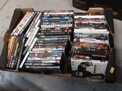 Lot 523 - Four boxes of CD's DVD's and games