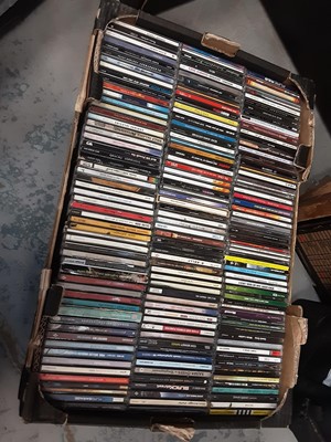 Lot 523 - Four boxes of CD's DVD's and games