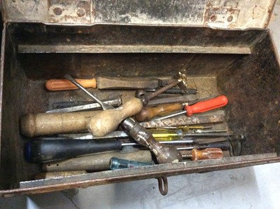 Lot 496 - Quantity wooden hand tools, tool boxes etc