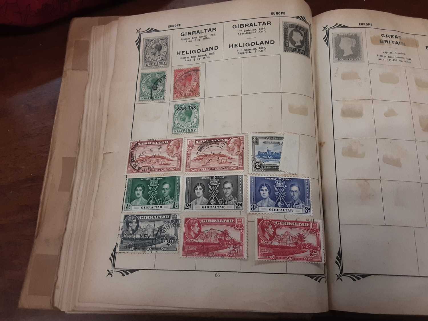 Lot 287 Old stamp album