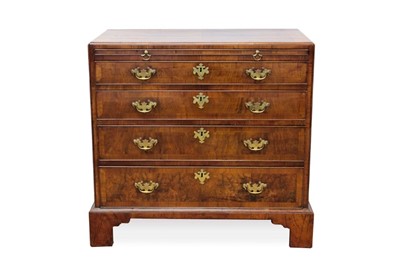 Lot 775 - 18th century walnut crossbanded dressing chest