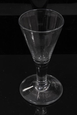 Lot 150 - Six Georgian plain stem drinking glasses