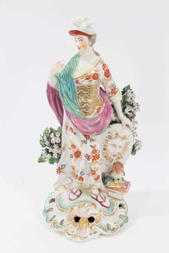 Lot 85 - A Derby figure of Minerva, c.1770