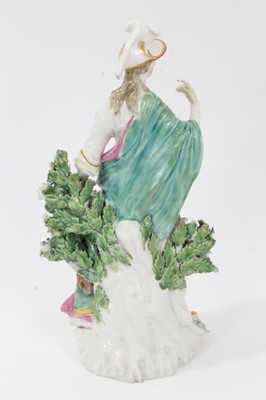 Lot 85 - A Derby figure of Minerva, c.1770