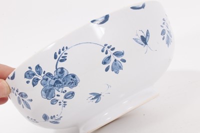 Lot 80 - Two Delft style bowls, and a Continental porcelain fruit shaped box and cover