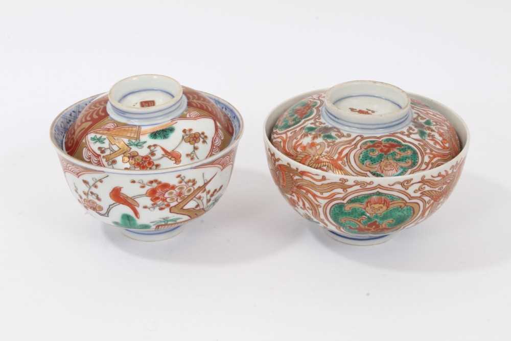 Lot 69 - Two Japanese Imari bowls and covers