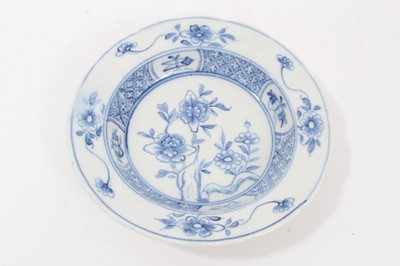 Lot 136 - A rare Bow blue and white deep small bowl, circa 1760