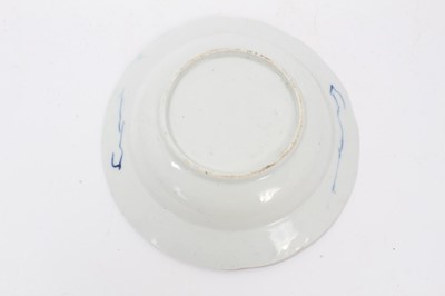 Lot 136 - A rare Bow blue and white deep small bowl, circa 1760