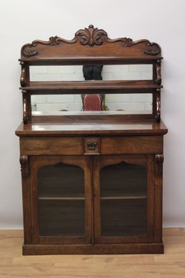 Lot 790 - Early Victorian rosewood chiffonier