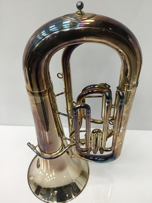 Lot 1 - Besson 600 silvered Bb tuba, serial no. 685-711216, 97cm tall