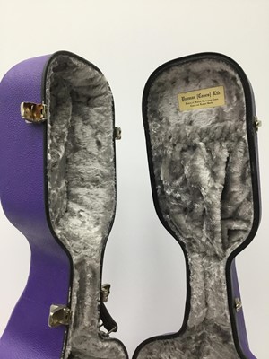Lot 36 - Good quality Cello case by Paxman Ltd., with purple finish, internal measurement approximately 132cm