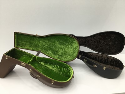 Lot 37 - Two good quality lute cases with lined interior