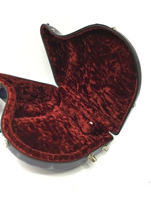 Lot 7 - Holton French horn case, black fabric finish and soft cover, together with another French horn case