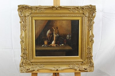 Lot 121 - Benjamin Blake (1770-1830), oil on canvas, the game larder, in gilt frame, 25 x 29cm