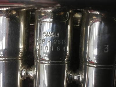 Lot 28 - Yamaha silvered cornet
