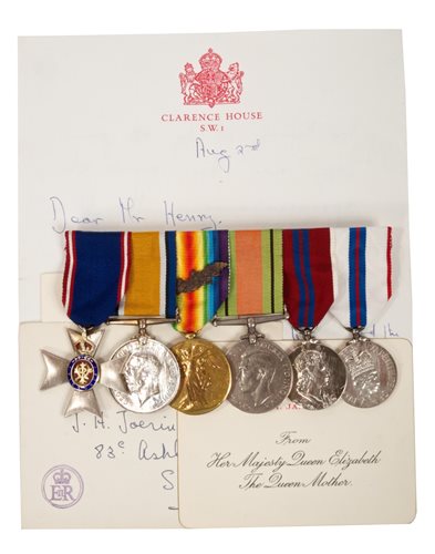 Lot 37 - Fine M.V.O. Royal Service and Military group...