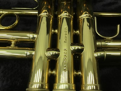 Lot 93 - Conn coppered finish trumpet, 1000b model, serial number 416520323, cased, as new condition