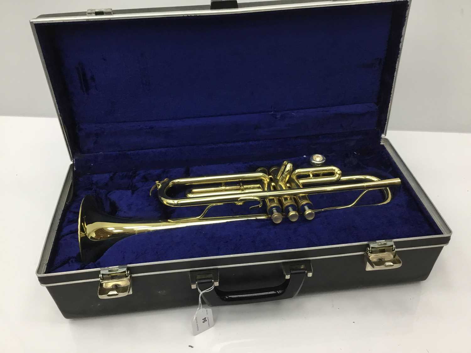 Lot 94 - Boosey and Hawkes 400 brass trumpet, with 7c