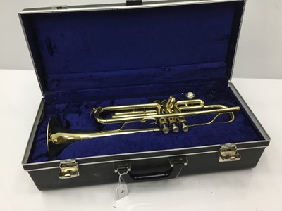 Lot 94 - Boosey and Hawkes 400 brass trumpet, with 7c mouthpiece, cased, as new condition