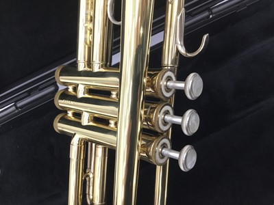 Lot 97 - Bach brass trumpet, model 1530, serial number B14385, cased, as new condition