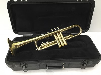 Lot 97 - Bach brass trumpet, model 1530, serial number B14385, cased, as new condition