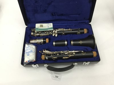 Lot 102 - Buffet E11 clarinet, serial number 544928, with maintenance kit, cased, as new condition