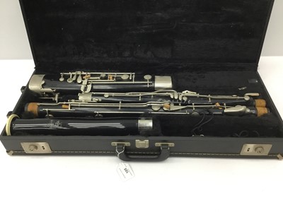 Lot 105 - Bundy 1432 model bassoon, cased, good condition