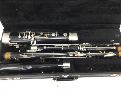 Lot 105 - Bundy 1432 model bassoon, cased, good condition