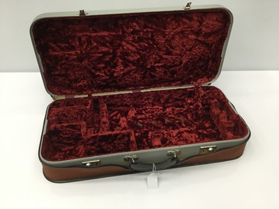 Lot 106 - Fitted bassoon case, with fabric outer lining, condition good