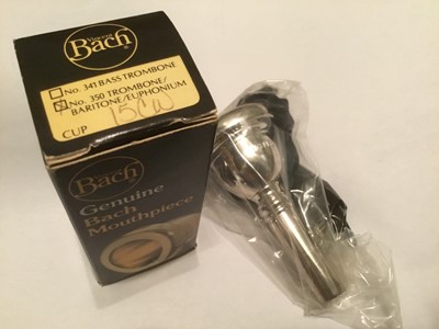 Lot 49 - Bach 350 15CW trombone mouthpiece, boxed, new