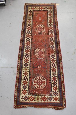 Lot 859 - Caucasian runner, 307 x 108cm