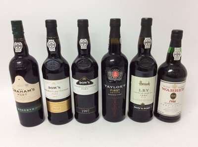 Lot 105 - Port - six bottles, Dow’s LBV 1997 and 2005
