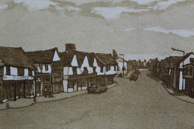 Lot 110 - Pair limited edition signed Glynn Thomas etchings- The Siege House and The Rose and Crown, both numbered 23 of 100, in glazed frames