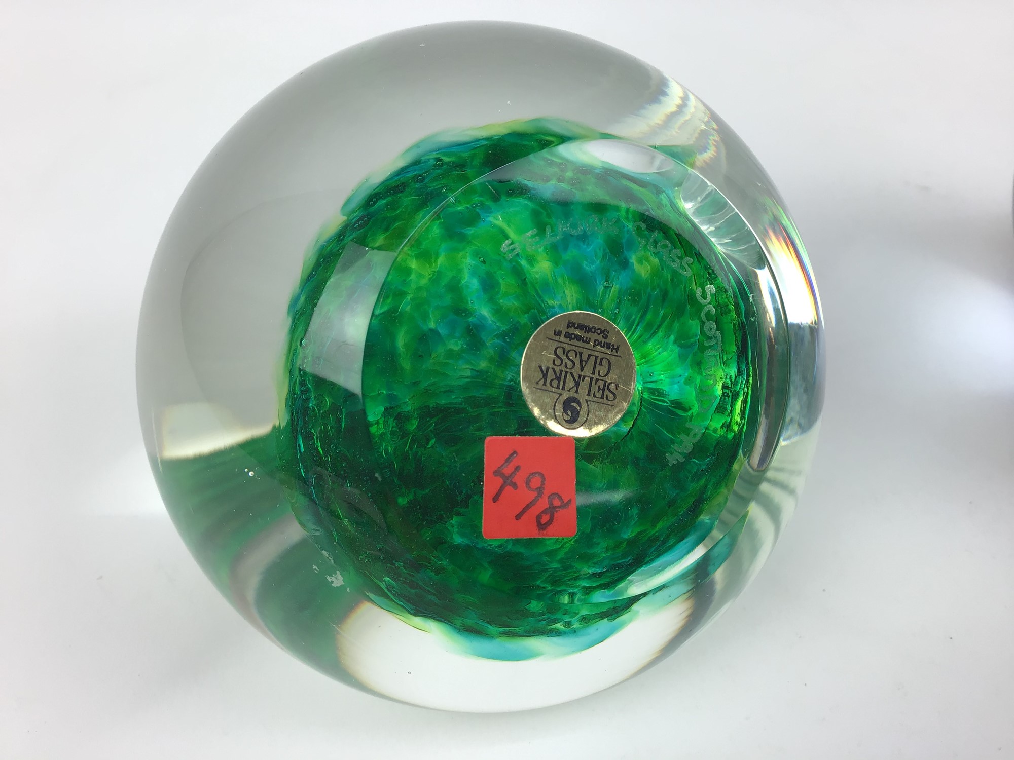Lot 608 Five Selkirk art glass paperweights by Peter