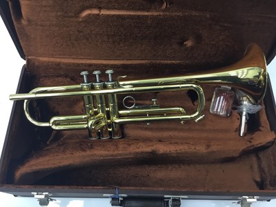 Lot 65 - Brass trumpet