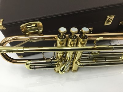 Lot 66 - Besson International tri-colour trumpet