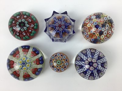 Lot 97 - Six Strathearn art glass paperweights circa 1970 (6)