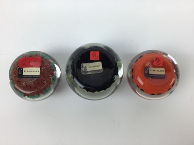 Lot 603 - Six Strathearn art glass paperweights circa 1970 (6)