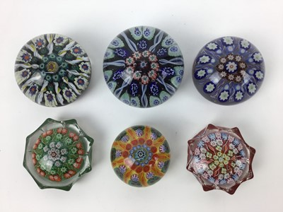Lot 95 - Six Vasart art glass paperweights circa 1960 (6)