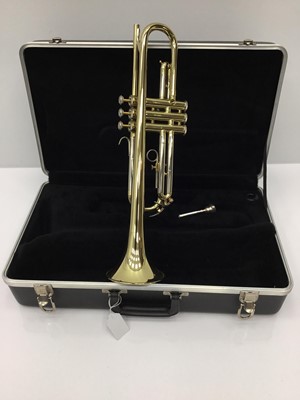 Lot 74 - Blessing brass trumpet, serial number 498357, together with 7C mouthpiece, in case, as new condition