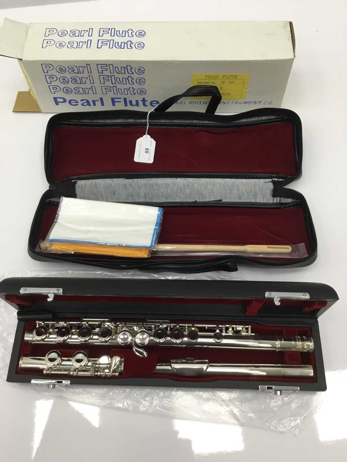 Lot 88 - Pearl PF501 flute, serial number 74264, cased,